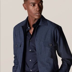 Eton Navy Blue Casual Button Down Shirt